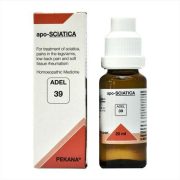 ADEL-39(apo-SCIATICA) FOR TREATMENT OF SCIATICA SYMPTOMS SUCH AS PAIN IN LEGS, LOW BACK PAIN AND HELPS IN SOFT TISSUE INFLAMMATION.