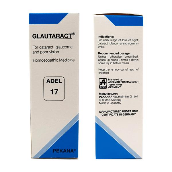 ADEL-17(GLAUTARACT) SUPPORTS THE TREATMENT FOR BLURRY, CLOUDY VISION CAUSED DUE TO CATARACT OR GLAUCOMA AS PART OF A COMPLEX TREATMENT
