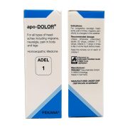 ADEL-1(apo-DOLOR) FOR ALL TYPES OF HEADACHES INCLUDING MIGRAINE, NEURALGIA, STRESS / TENSION HEADACHES AND PAIN IN THE BODY AND LEGS 1