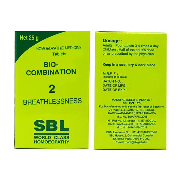 SBL Bio-Combination 2 Tablet Respiratory